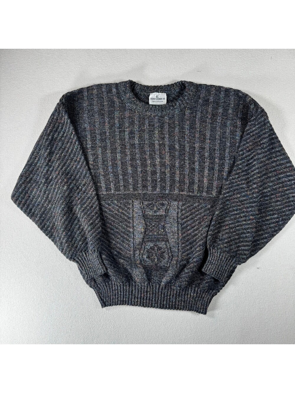 Vintage Nino Cerruti Paris-Diffusion Textured Soft Knitted Sweater M/L